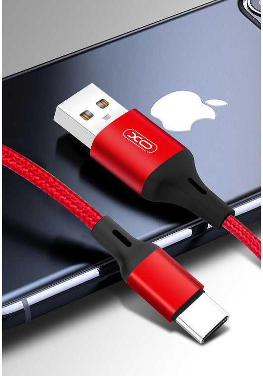 Cavo Dati e Ricarica USB-A - USB-C XO Design NB143, 18W, 2m, Rosso