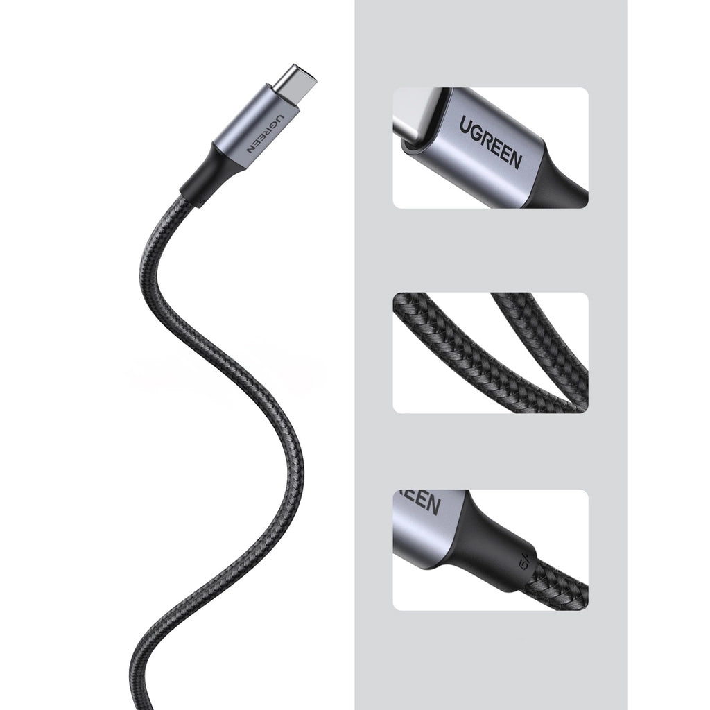 Cavo Dati e Ricarica USB-C - USB-C UGREEN US316, 100W, 0.5m, Grigio