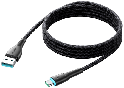 USB-A to USB-C Data and Charging Cable Joyroom S-A32, 18W, 1m, Black