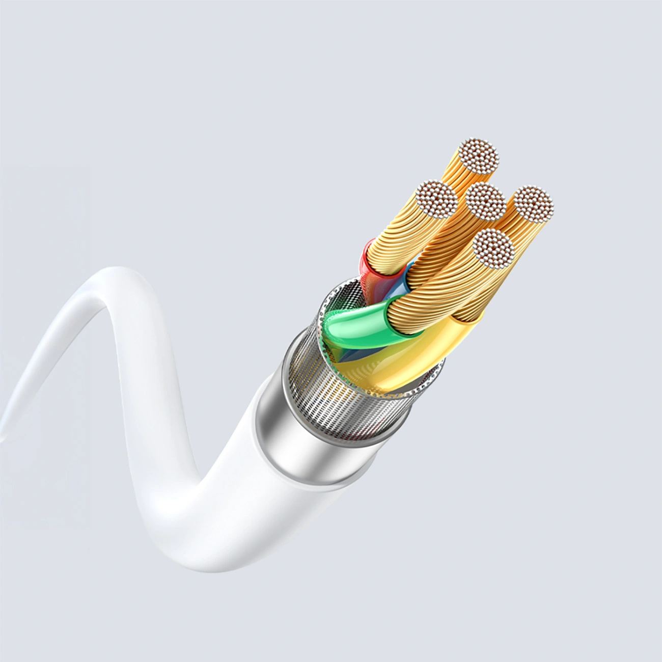 Cavo Dati e Ricarica USB-C - USB-C Dudao L25SC, 60W, 1m, Bianco