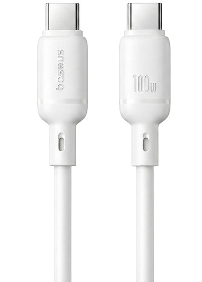 Cavo Dati e Ricarica USB-C - USB-C Baseus Silky, 100W, 1m, Bianco P10377704213-00