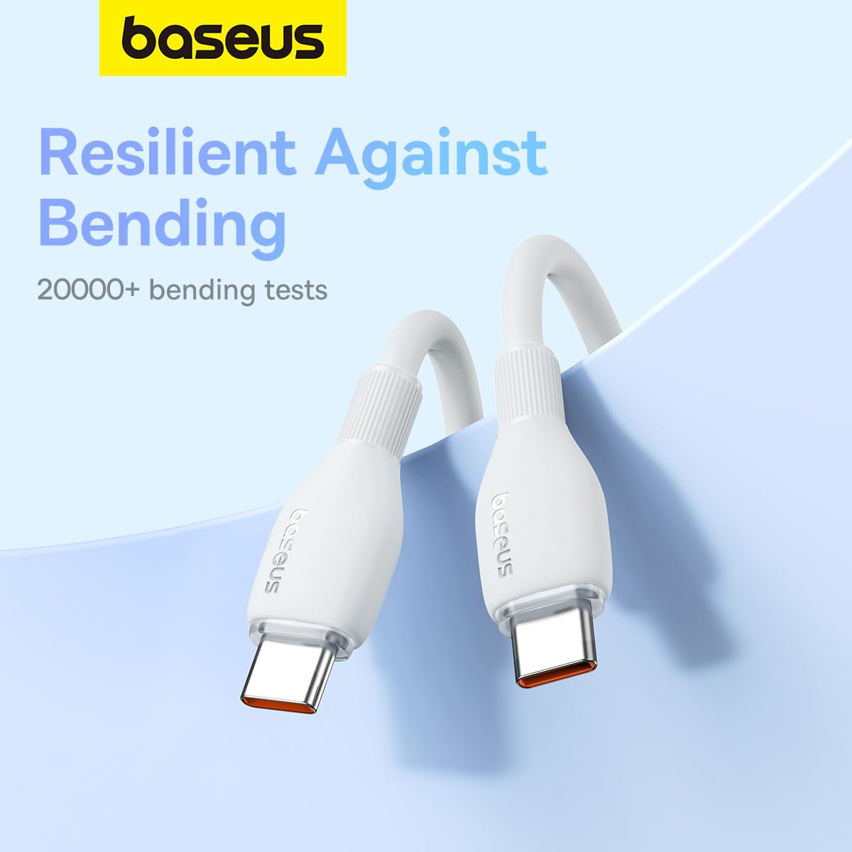 Cavo Dati e Ricarica USB-C - USB-C Baseus Pudding, 100W, 1.2m, Bianco P10355702221-00