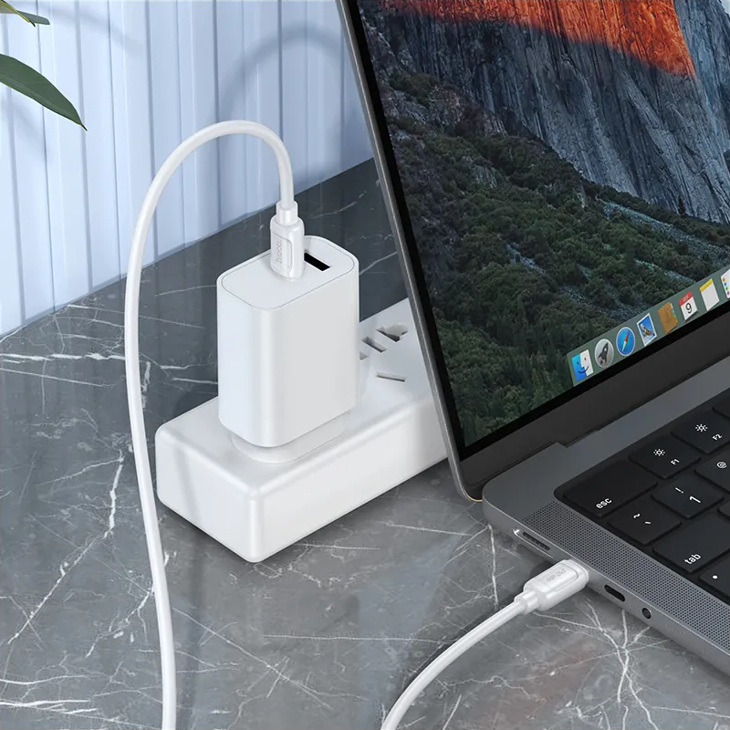 Cavo Dati e Ricarica USB-C - USB-C HOCO X115, 240W, 1m, Bianco