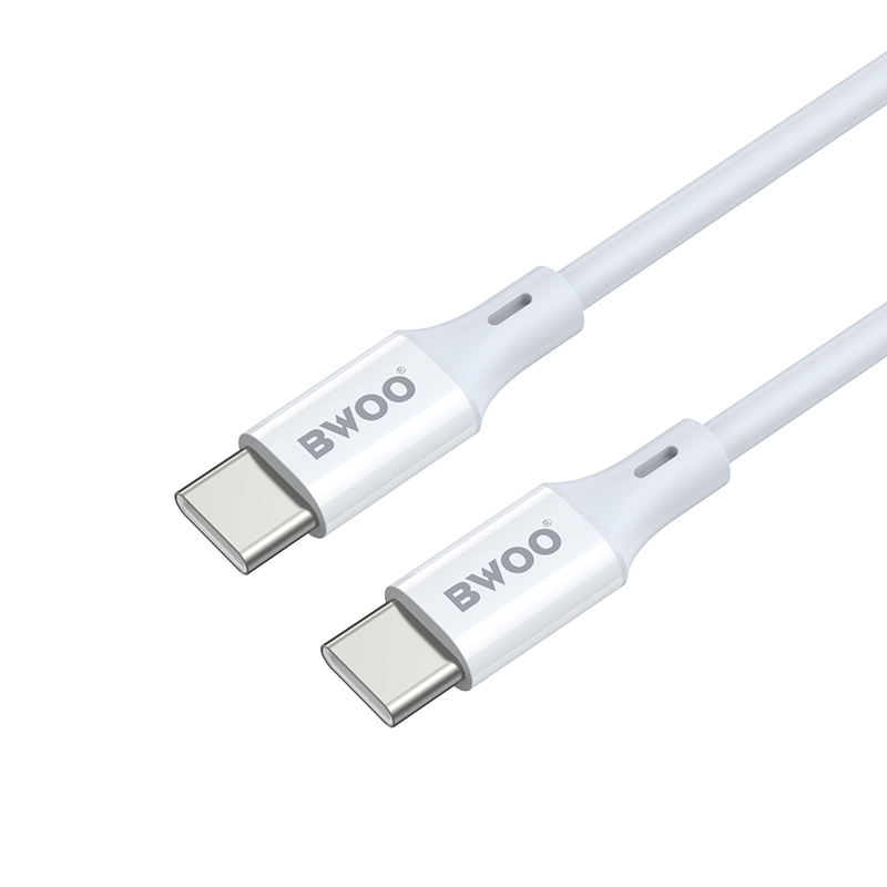 Cavo Dati e Ricarica USB-C - USB-C BWOO BO-X283CC-2M, 60W, 2m, Bianco