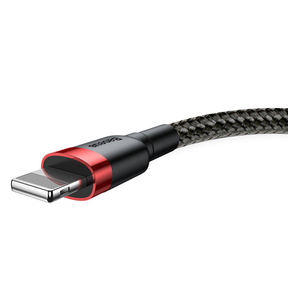 Cavo dati e ricarica USB-A - Lightning Baseus Cafule, 18W, 2m, rosso CALKLF-C19