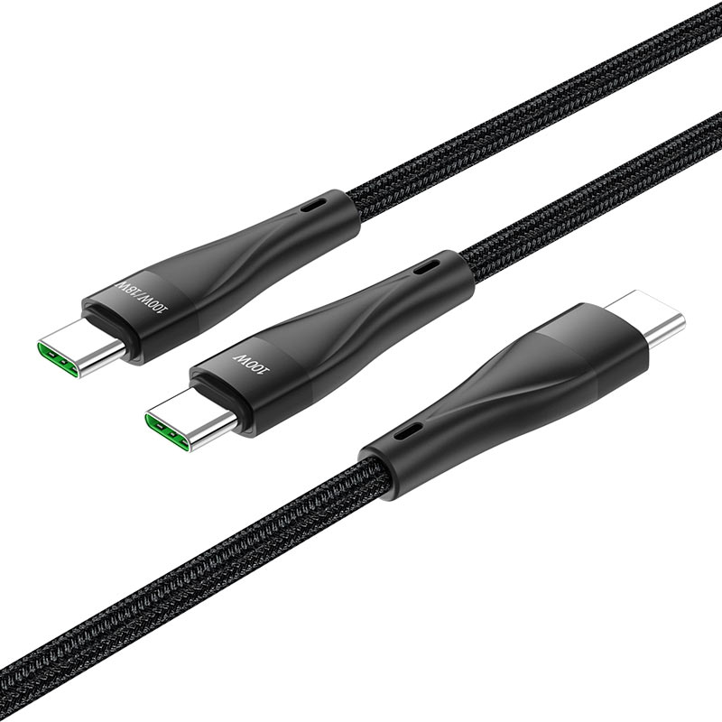 Cavo dati e ricarica USB-C - USB-C HOCO U102 Super, 100W, 1,2 m, nero