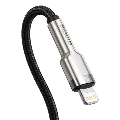 Cavo USB-C - Lightning per dati e ricarica Baseus Cafule Metal Series, 20W, 0,25m, nero CATLJK-01 