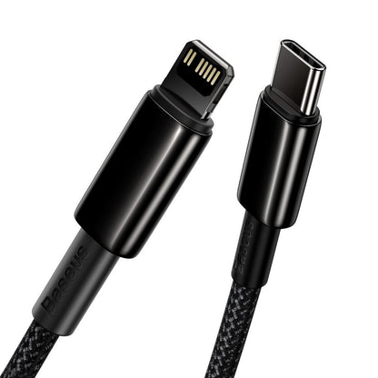 Cavo dati e ricarica USB-C - Lightning Baseus Tungsten Tungsten Gold, 20W, 1m, nero CATLWJ-01 CATLWJ-01