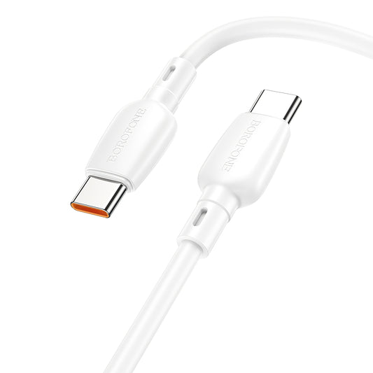 Cavo dati e ricarica USB-C - USB-C Borofone BX93, 100W, 1m, bianco 