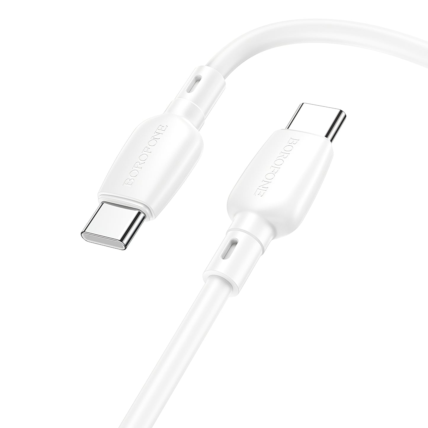 Cavo dati e ricarica USB-C - USB-C Borofone BX93, 60W, 1m, bianco 