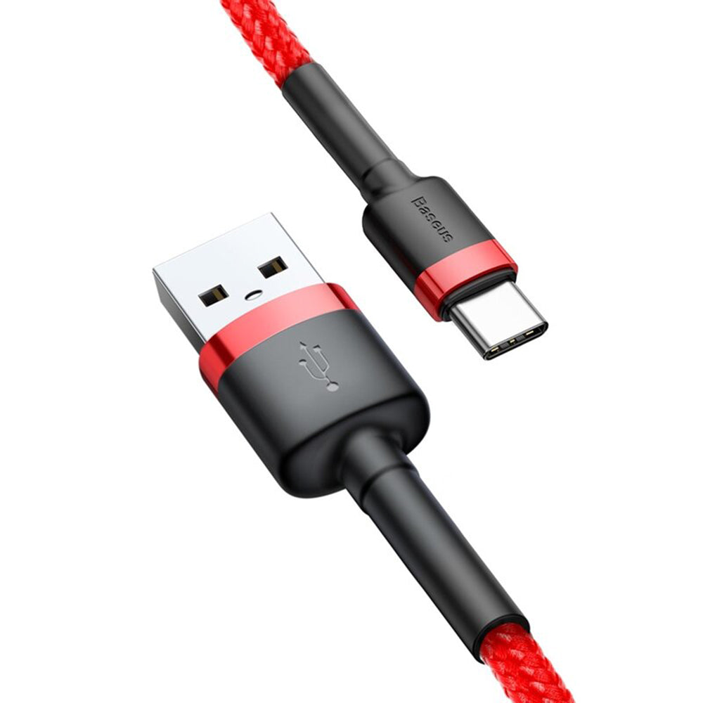 Cavo dati e ricarica USB-A - USB-C Baseus Cafule, 18 W, 2 m, rosso CATKLF-C09