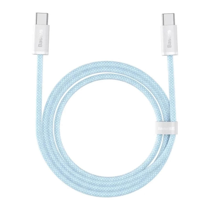 Cablu Date si Incarcare USB-C - USB-C Baseus Dynamic Series, 100W, 1m, Albastru CALD000203