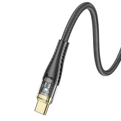 USB-C Data and Charging Cable - USB-C HOCO U121, 60W, 1.2m, Black