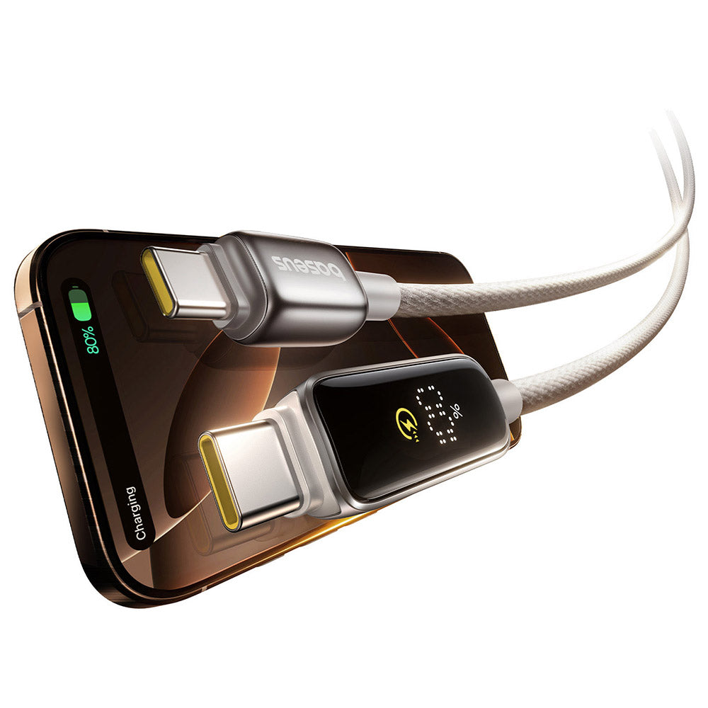 USB-C Data and Charging Cable - USB-C Baseus Vipow Display, 100W, 1m, Gray P10381802851-00
