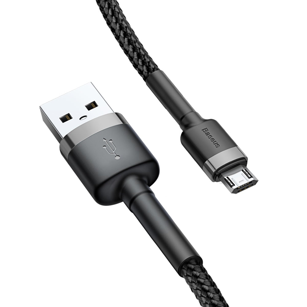 Cavo Dati e Ricarica USB-A - microUSB Baseus Cafule, 18W, 2m, Grigio CAMKLF-CG1