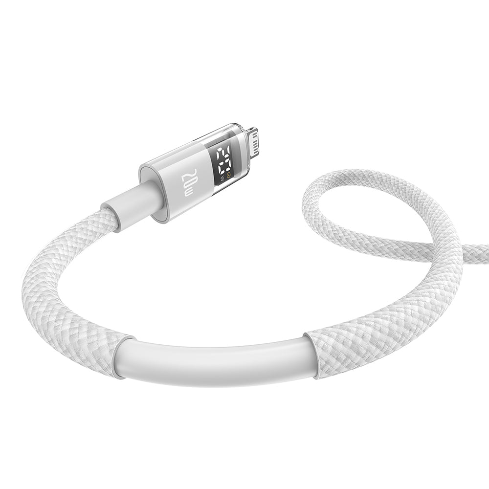 Cavo Dati e Ricarica USB-C - Lightning Baseus Display 2, 20W, 1m, Bianco P10382703211-00