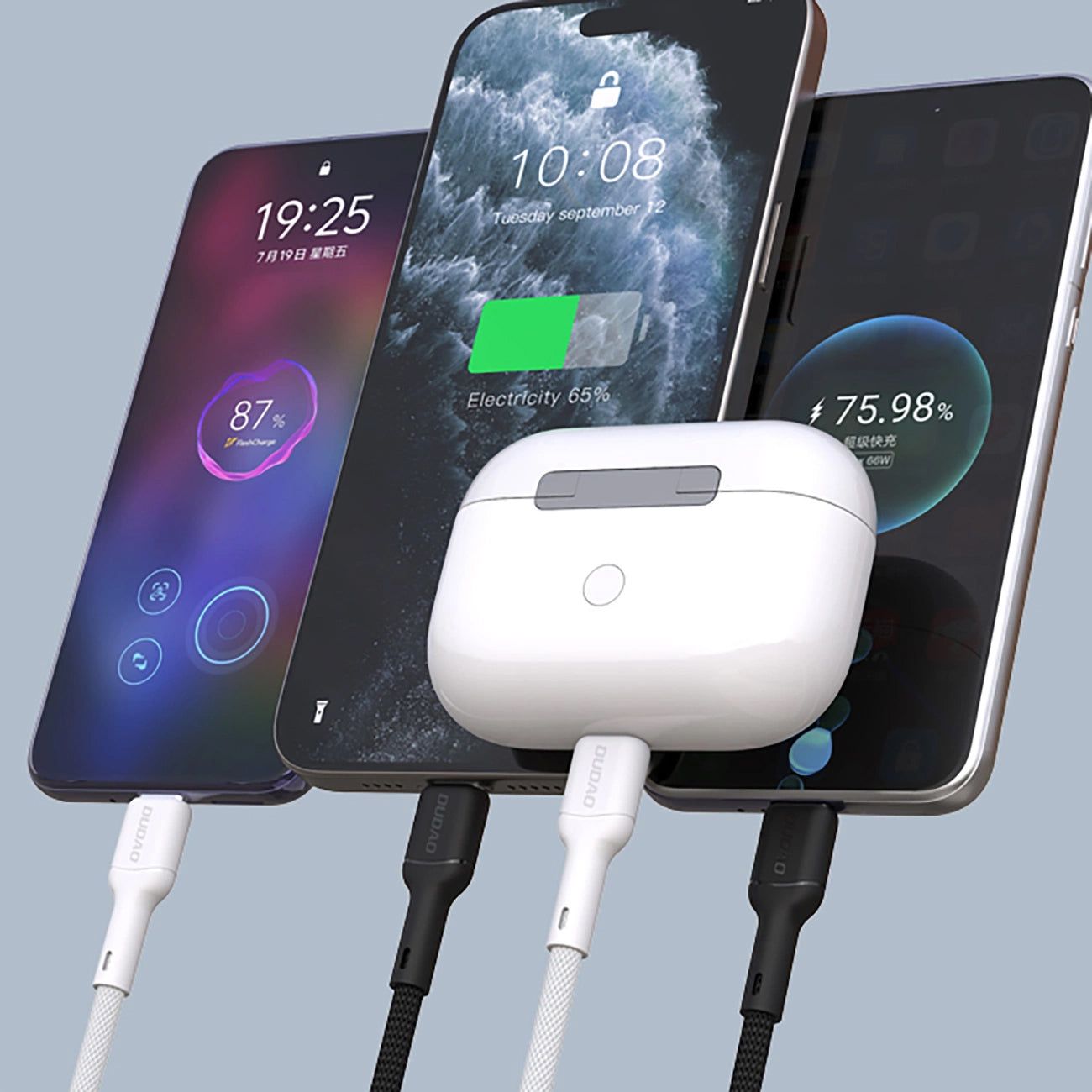 Cavo Dati e Ricarica USB-C - USB-C Dudao L9C, 65W, 1m, Bianco