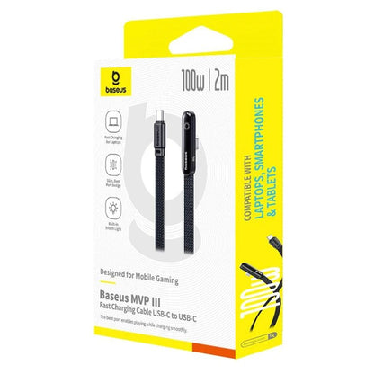 Cavo Dati e Ricarica USB-C - USB-C Baseus MVP 3, 100W, 2m, Nero P10382500121-01