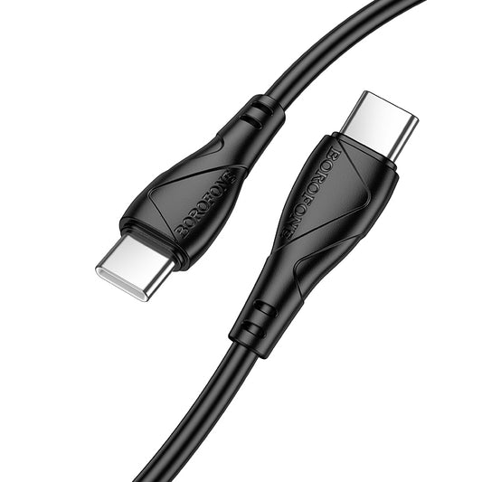 Cavo Dati e Ricarica USB-C - USB-C Borofone BX121 Energy, 60W, 1m, Nero
