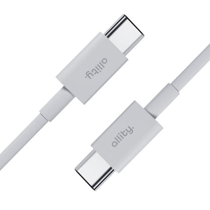 Cavo Dati e Ricarica USB-C - USB-C Allity. AUC-03, 100W, 2m, Bianco
