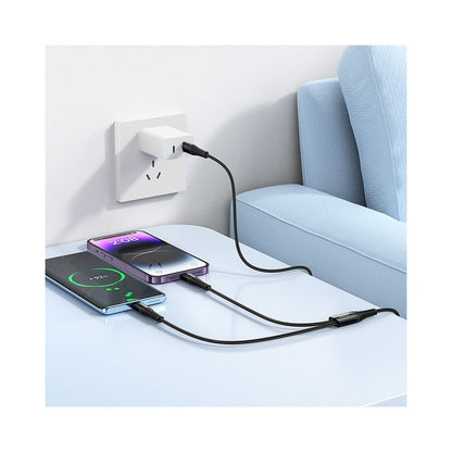 Cavo di Ricarica USB-C - Lightning / USB-C HOCO X123, 10W, 1m, Nero