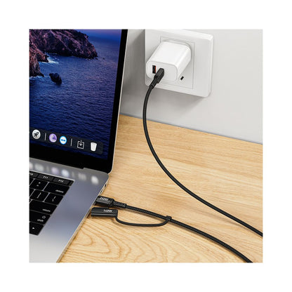 Cavo di Ricarica HOCO U142, USB-C - USB-C / MagSafe 3, 240W, 1.8m, Nero