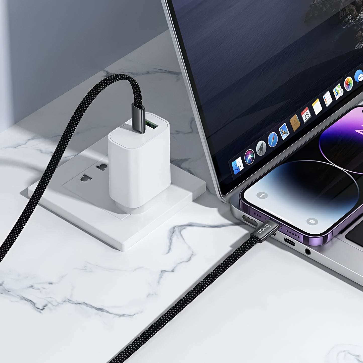 Cavo Dati e Ricarica USB-C - Lightning HOCO X125, 30W, 1m, Nero