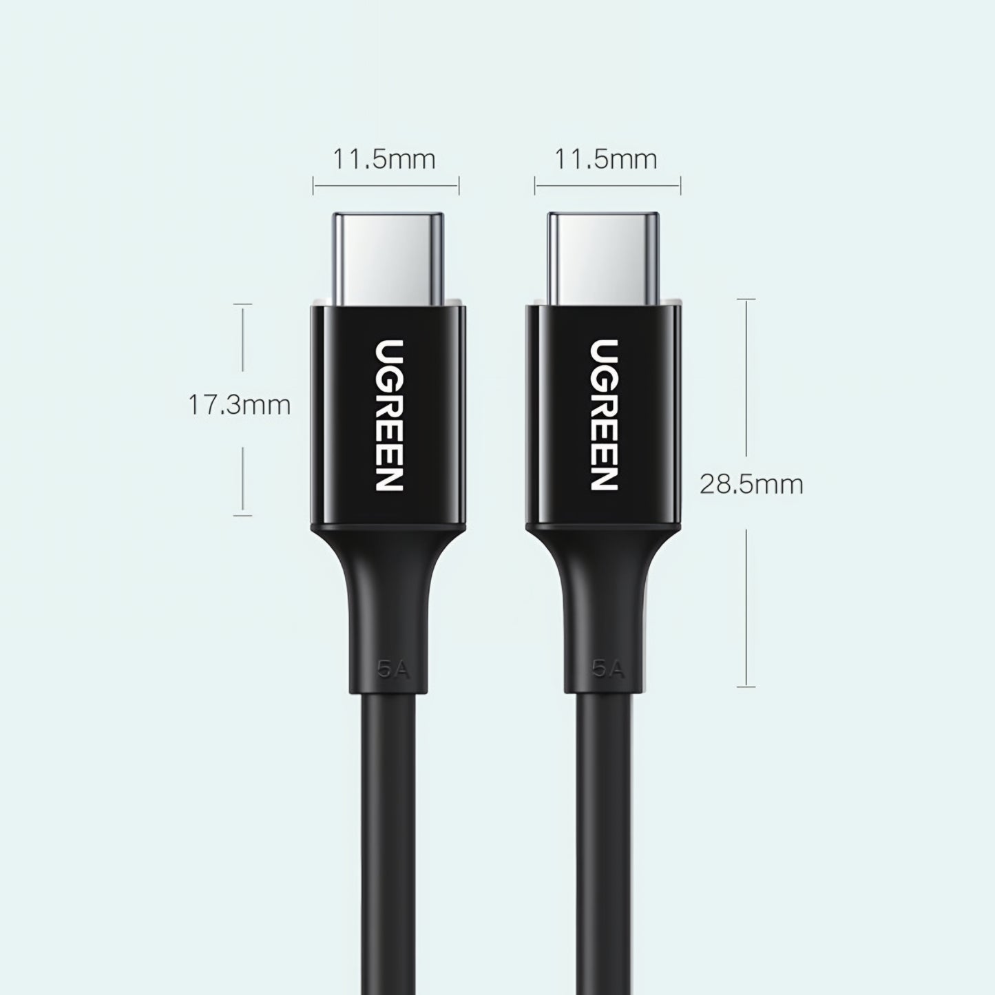 Cavo Dati e Ricarica USB-C - USB-C UGREEN US300, 100W, 2m, Bianco