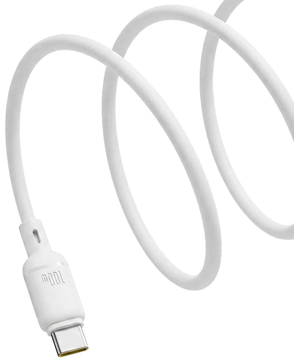 Cavo Dati e Ricarica USB-C - USB-C Baseus Silky, 100W, 1m, Bianco P10377704213-00