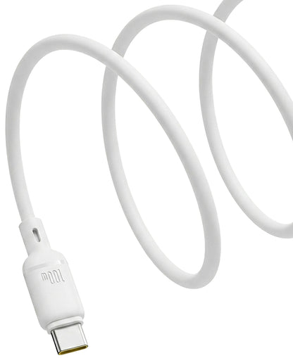 Cavo Dati e Ricarica USB-C - USB-C Baseus Silky, 100W, 1m, Bianco P10377704213-00