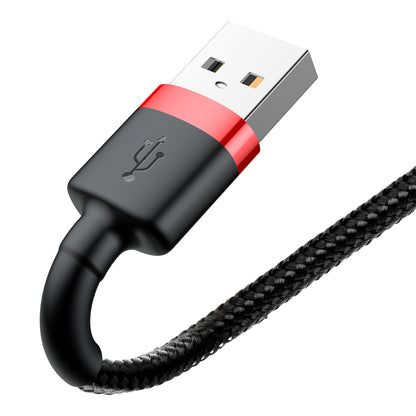 Cavo dati e ricarica USB-A - Lightning Baseus Cafule, 18W, 2m, rosso CALKLF-C19