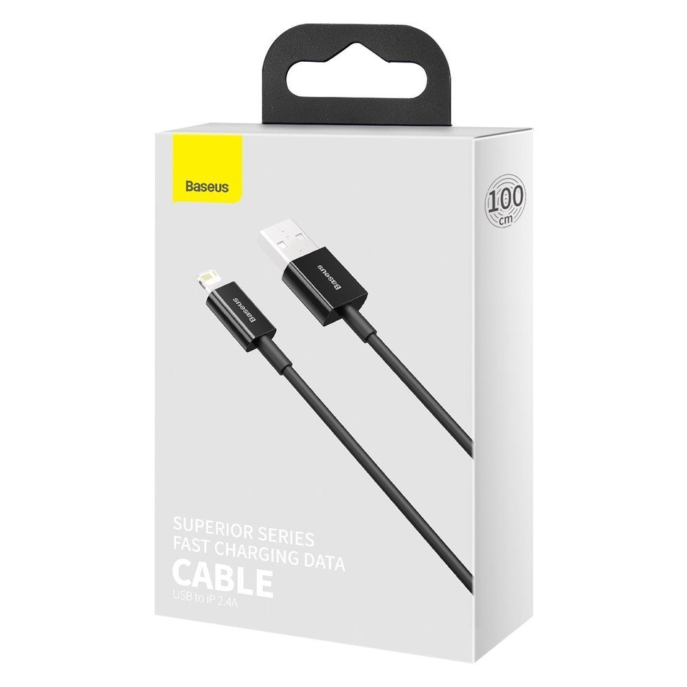 Cavo dati e ricarica USB-A - Lightning Baseus Serie Superior, 20W, 1m, nero CALYS-A01