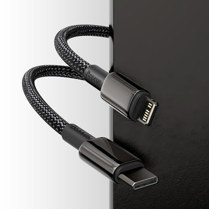 Cavo dati e ricarica USB-C - Lightning Baseus Tungsten Tungsten Gold, 20W, 1m, nero CATLWJ-01 CATLWJ-01