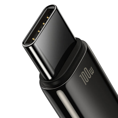 USB-A a USB-C Baseus Tungsten Gold, 100W, 2m, nero CAWJ00010101 