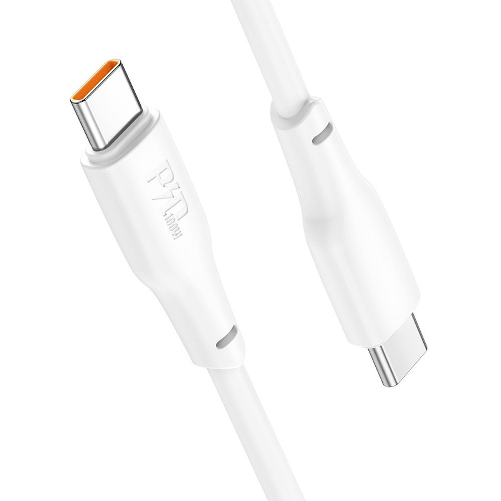 Cavo dati e ricarica USB-C - USB-C HOCO X93, 100W, 1m, bianco 