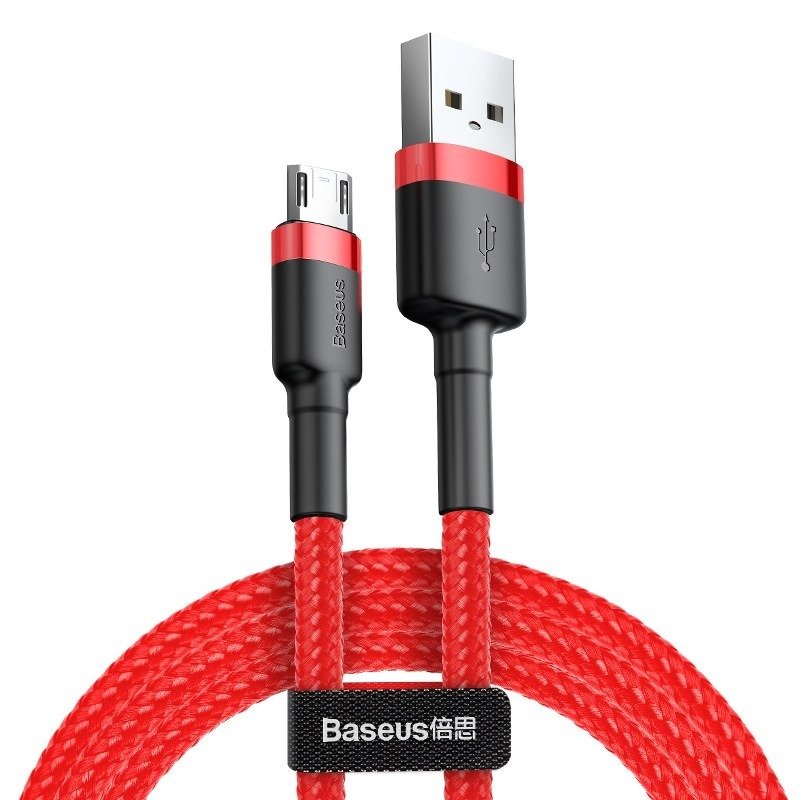 Cavo dati e ricarica USB-A - microUSB Baseus Cafule, 18W, 1m, rosso CAMKLF-B09