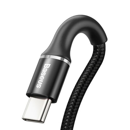 Cavo dati e ricarica da USB-A a USB-C Baseus Halo, 18W, 3m, nero 