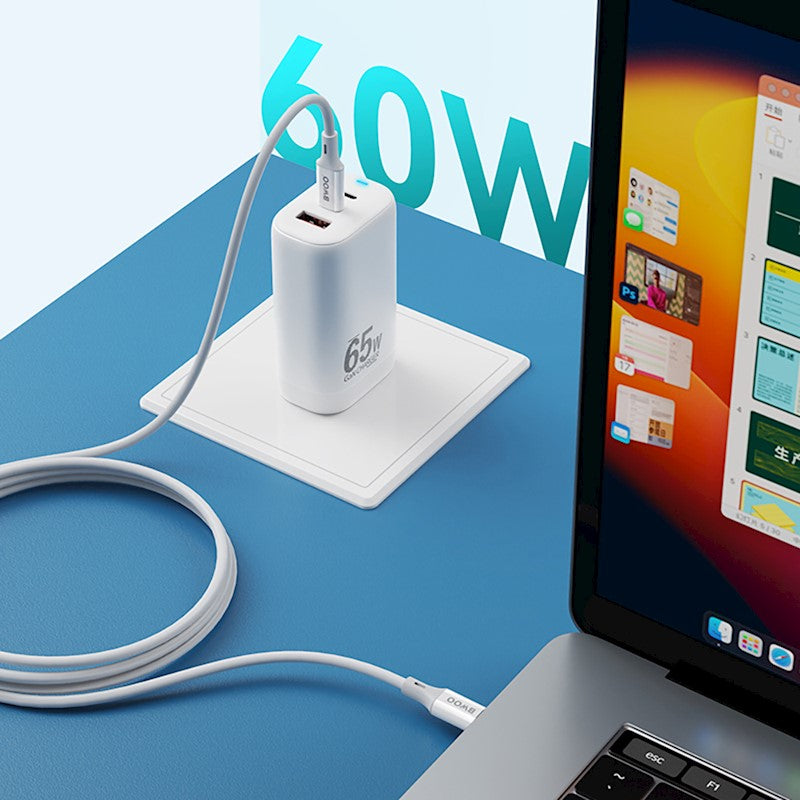 Cavo Dati e Ricarica USB-C - USB-C BWOO X282, 60W, 1m, Bianco