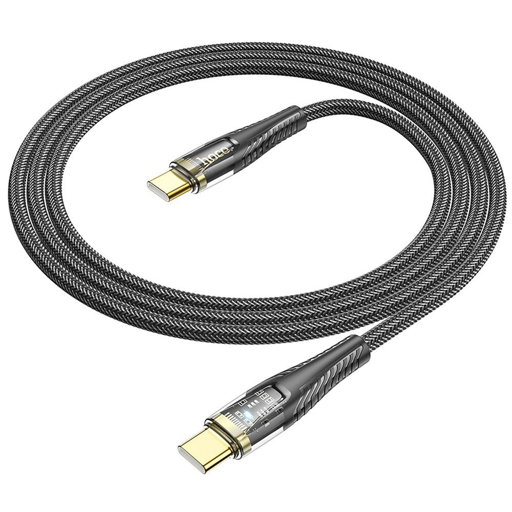 USB-C Data and Charging Cable - USB-C HOCO U121, 60W, 1.2m, Black