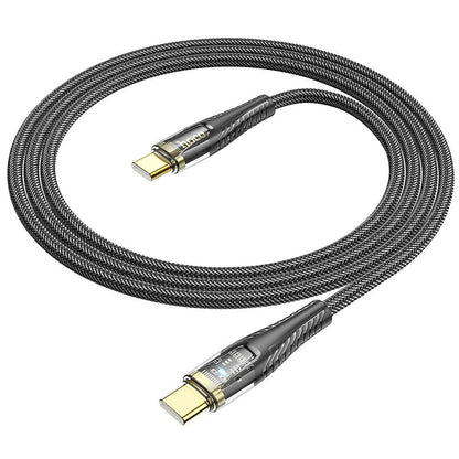 USB-C Data and Charging Cable - USB-C HOCO U121, 60W, 1.2m, Black
