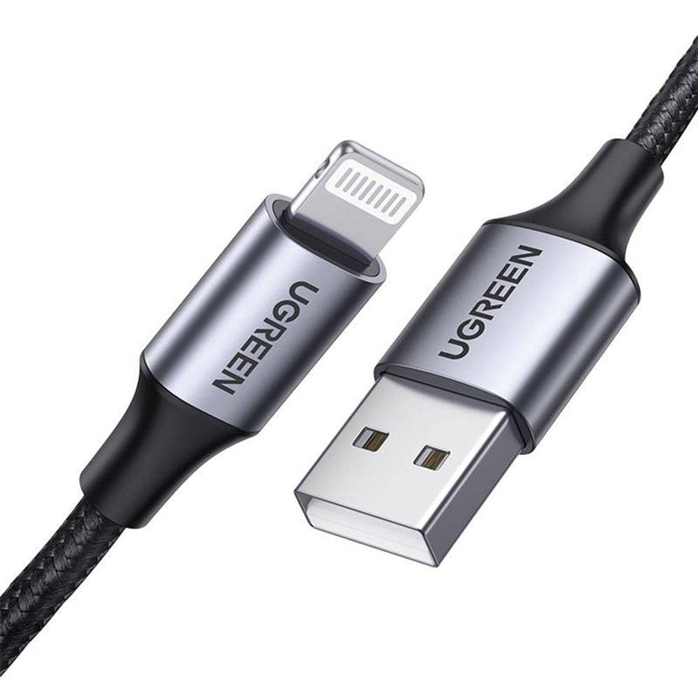 Cavo Dati e Ricarica USB-A - Lightning UGREEN US199, 18W, 1m, Grigio
