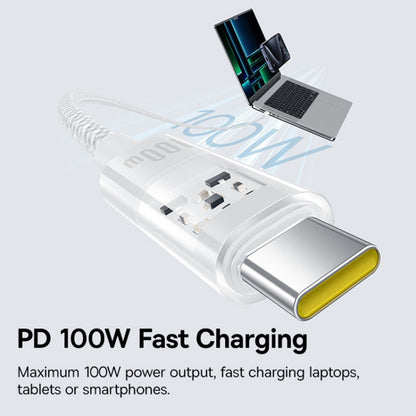 Cavo Dati e Ricarica USB-C - USB-C Baseus Gem, 100W, 2m, Bianco P10373000211-01