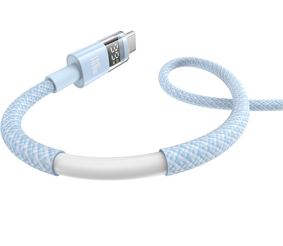 Cavo Dati e Ricarica USB-A - USB-C Baseus Display 2, 100W, 2m, Blu P10382701311-01