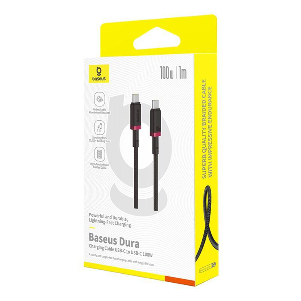 Cavo Dati e Ricarica USB-C - USB-C Baseus Dura Series, 100W, 1m, Rosso P10377803U01-01