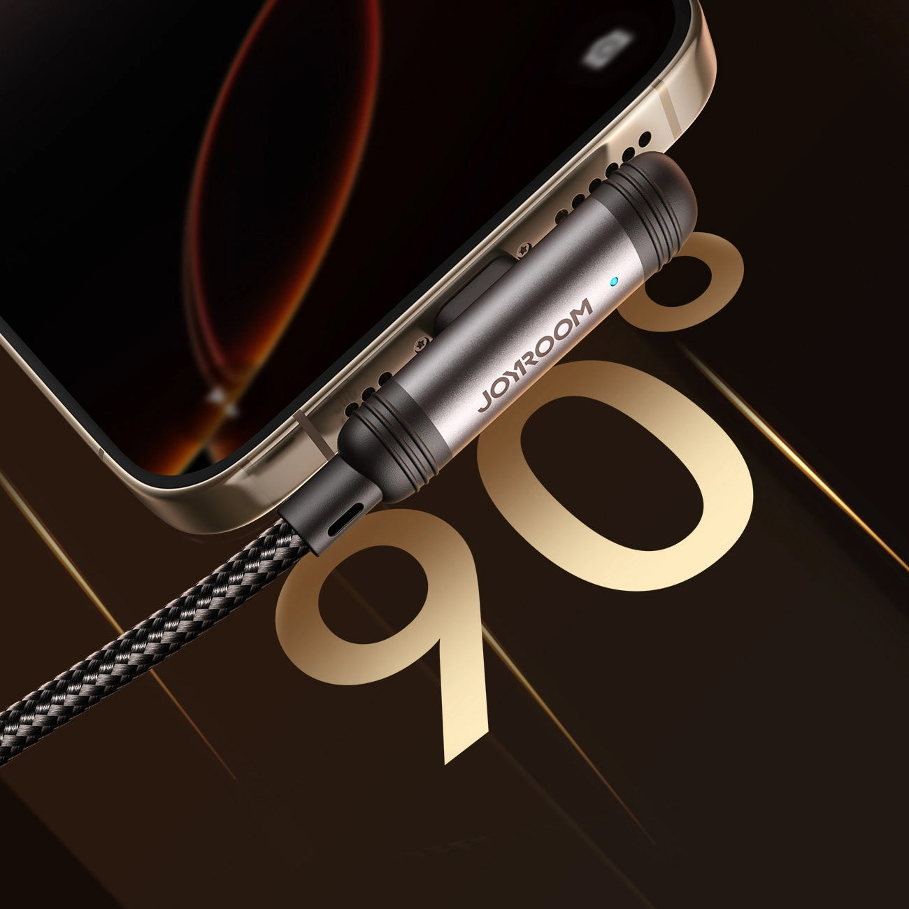 Cavo Dati e Ricarica USB-C - Lightning Joyroom S-A56 EnjoyX Angled, 30W, 1.2m, Nero