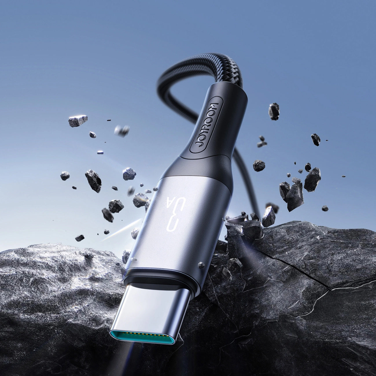 USB-A to USB-C Data and Charging Cable Joyroom S-A28 Flash, 30W, 2m, Black