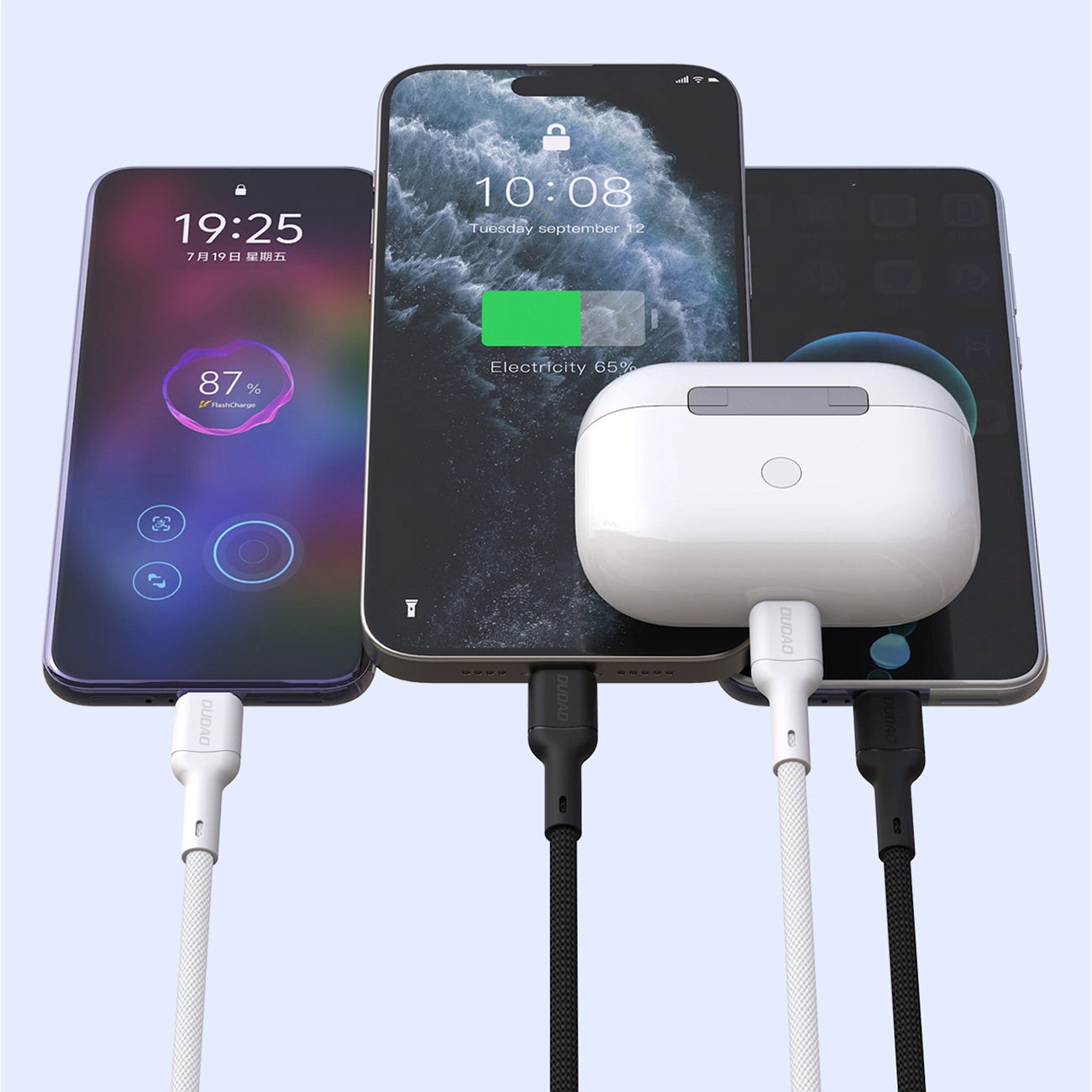 Cavo Dati e Ricarica USB-C - USB-C Dudao L9C, 65W, 1m, Bianco