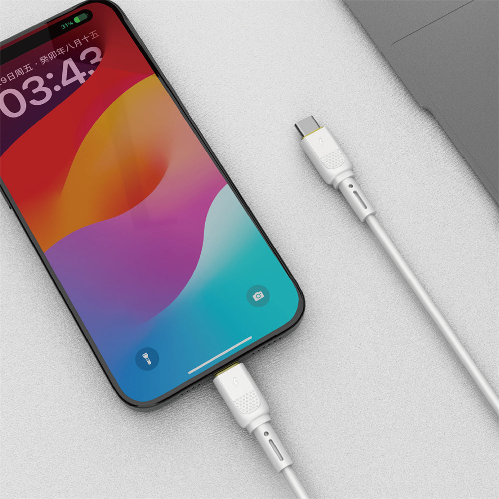 Cavo Dati e Ricarica USB-C - USB-C WiWu Wi-C034, 60W, 1.2m, Bianco