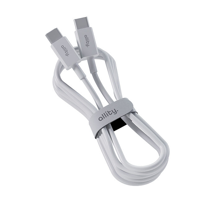 Cavo Dati e Ricarica USB-C - USB-C Allity. AUC-03, 100W, 2m, Bianco