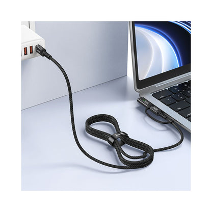 Cavo di Ricarica HOCO U142, USB-C - USB-C / MagSafe 3, 240W, 1.8m, Nero